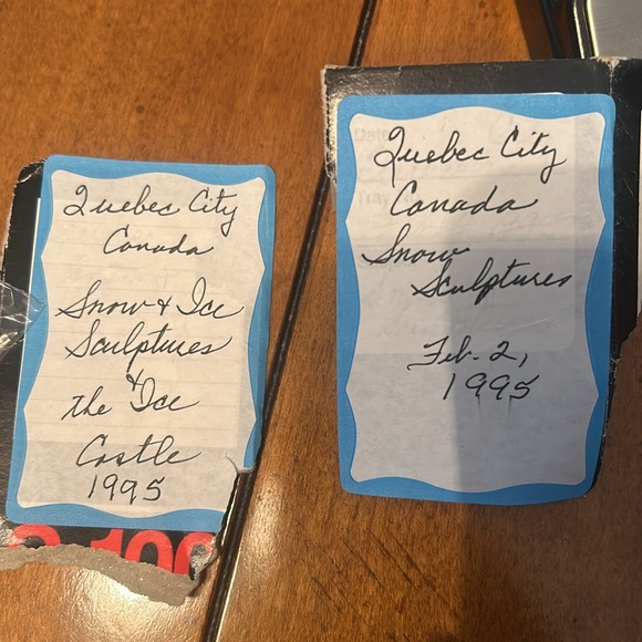 Photographic slides from Quebec Canada Snow sculptures mainly 1995 - Picture 3 of 14